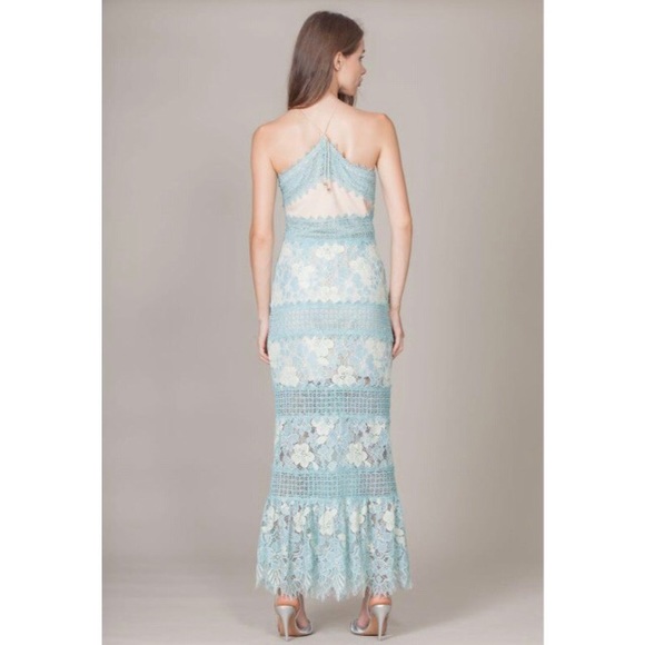 Perfect for Prom 👑 Foxiedox Aqua Lace Gown - Picture 3 of 4